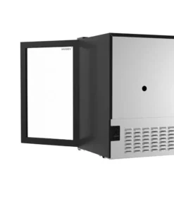 Husky 2.4 Cu. ft. 60-Can Freestanding Beverage Cooler Countertop Mini Fridge with Glass Door without Freezer (Black) -Deals Hand Tools Zone Store black husky beverage wine combos osfg017 bl fa 1000