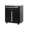 Husky Ready-to-Assemble 24-Gauge Steel 1-Drawer 2-Door Garage Base Cabinet in Black (28 in. W x 33 in. H x 18 in. D -Deals Hand Tools Zone Store black husky free standing cabinets g2801b us 64 1000