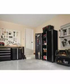 Husky Ready-to-Assemble 24-Gauge Steel 2-Door Garage Base Cabinet in Black (28 in. W x 32 in. H x 18 in. D) 22 Husky Ready-to-Assemble 24-Gauge Steel 2-Door Garage Base Cabinet in Black (28 in. W x 32 in. H x 18 in. D) -Deals Hand Tools Zone Store black husky free standing cabinets g2802b us 1f 1000