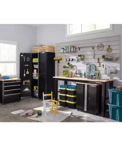 Husky Ready-to-Assemble 24-Gauge Steel 2-Door Garage Base Cabinet in Black (28 in. W x 32 in. H x 18 in. D) 21 Husky Ready-to-Assemble 24-Gauge Steel 2-Door Garage Base Cabinet in Black (28 in. W x 32 in. H x 18 in. D) -Deals Hand Tools Zone Store black husky free standing cabinets g2802b us 4f 1000