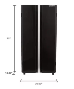 Husky Ready-to-Assemble 24-Gauge Steel Freestanding Garage Cabinet in Black (36 in. W x 72 in. H x 18 in. D) -Deals Hand Tools Zone Store black husky free standing cabinets g3602t us 76 1000