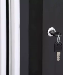 Husky Ready-to-Assemble 24-Gauge Steel Freestanding Garage Cabinet in Black (36 in. W x 72 in. H x 18 in. D) -Deals Hand Tools Zone Store black husky free standing cabinets g3602t us 77 1000