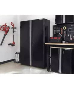 Husky Ready-to-Assemble 24-Gauge Steel Freestanding Garage Cabinet in Black (48 in. W x 72 in. H x 18 in. D) 21 Husky Ready-to-Assemble 24-Gauge Steel Freestanding Garage Cabinet in Black (48 in. W x 72 in. H x 18 in. D) -Deals Hand Tools Zone Store black husky free standing cabinets g4802t us 1d 1000