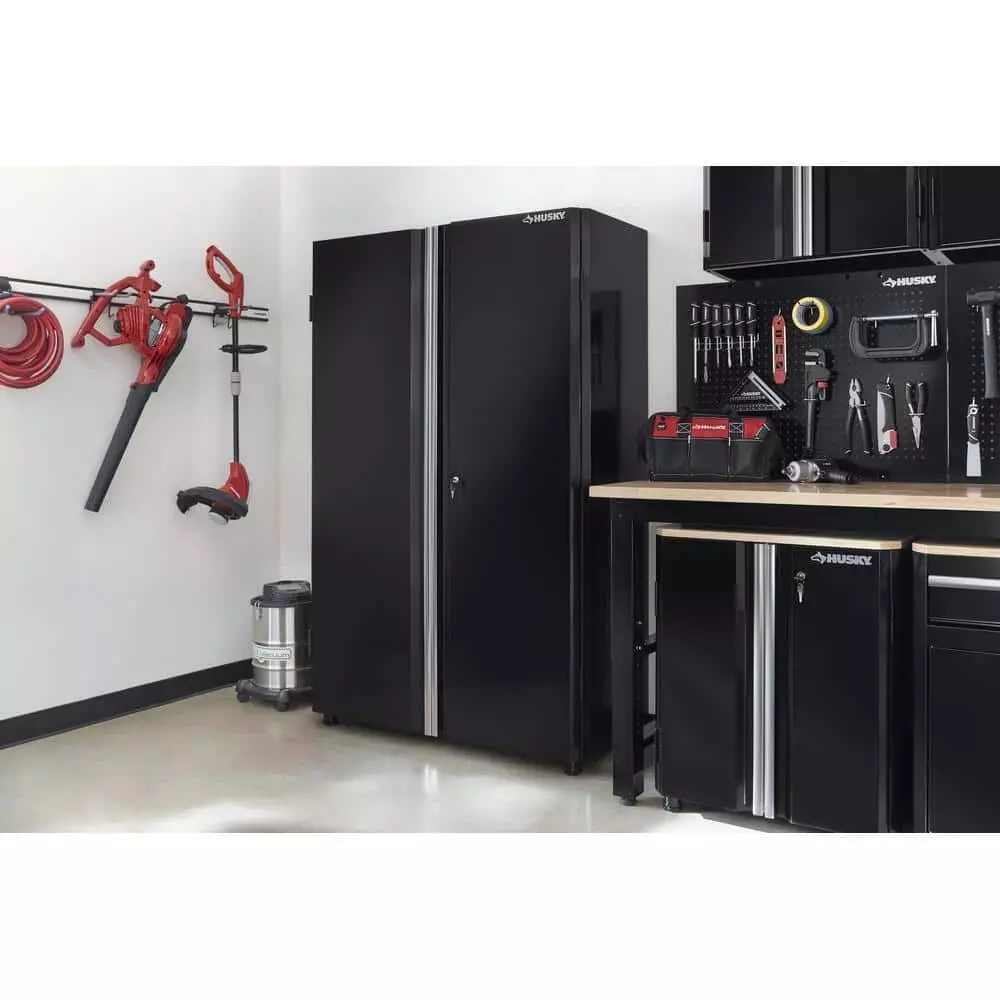 Husky Ready-to-Assemble 24-Gauge Steel Freestanding Garage Cabinet in Black (48 in. W x 72 in. H x 18 in. D) 17 Husky Ready-to-Assemble 24-Gauge Steel Freestanding Garage Cabinet in Black (48 in. W x 72 in. H x 18 in. D) - Image 15