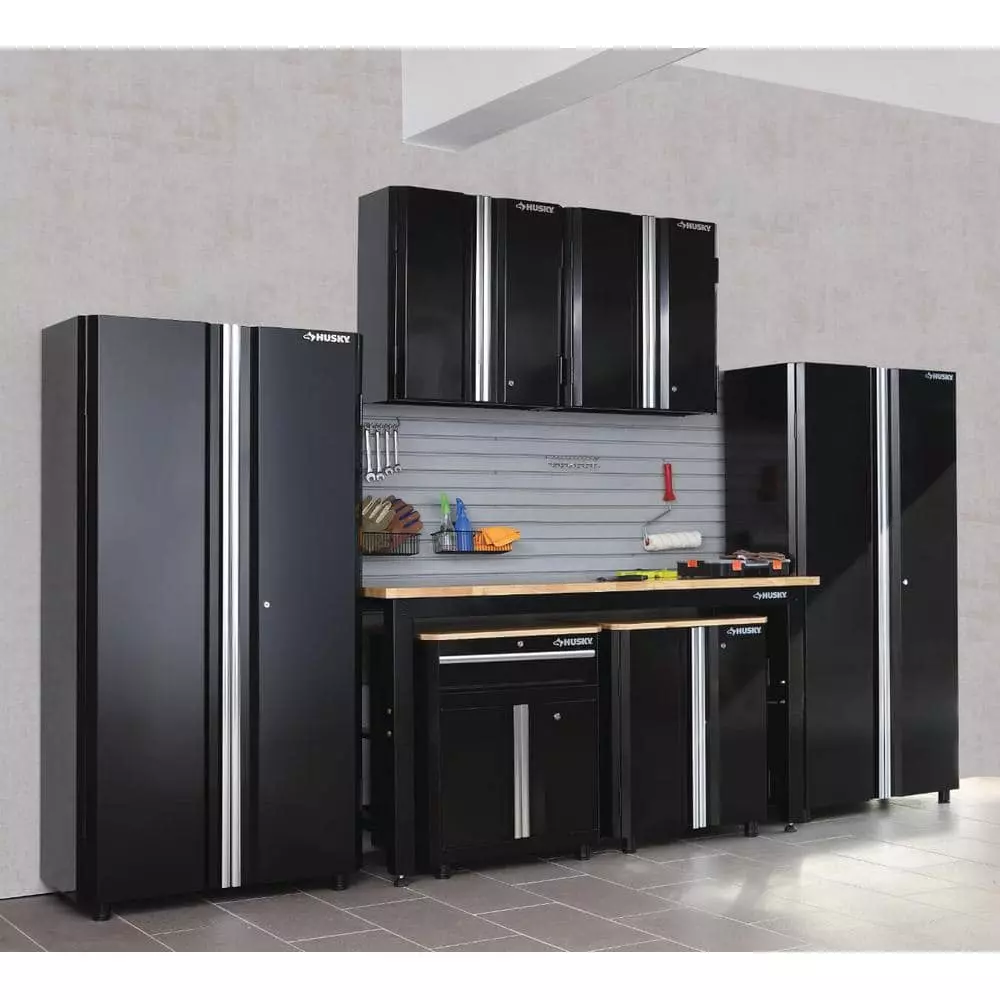 Husky Ready-to-Assemble 24-Gauge Steel Freestanding Garage Cabinet in Black (48 in. W x 72 in. H x 18 in. D) 13 Husky Ready-to-Assemble 24-Gauge Steel Freestanding Garage Cabinet in Black (48 in. W x 72 in. H x 18 in. D) - Image 11