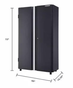 Husky Ready-to-Assemble 24-Gauge Steel Freestanding Garage Cabinet in Black (48 in. W x 72 in. H x 18 in. D) 29 Husky Ready-to-Assemble 24-Gauge Steel Freestanding Garage Cabinet in Black (48 in. W x 72 in. H x 18 in. D) -Deals Hand Tools Zone Store black husky free standing cabinets g4802t us 76 1000