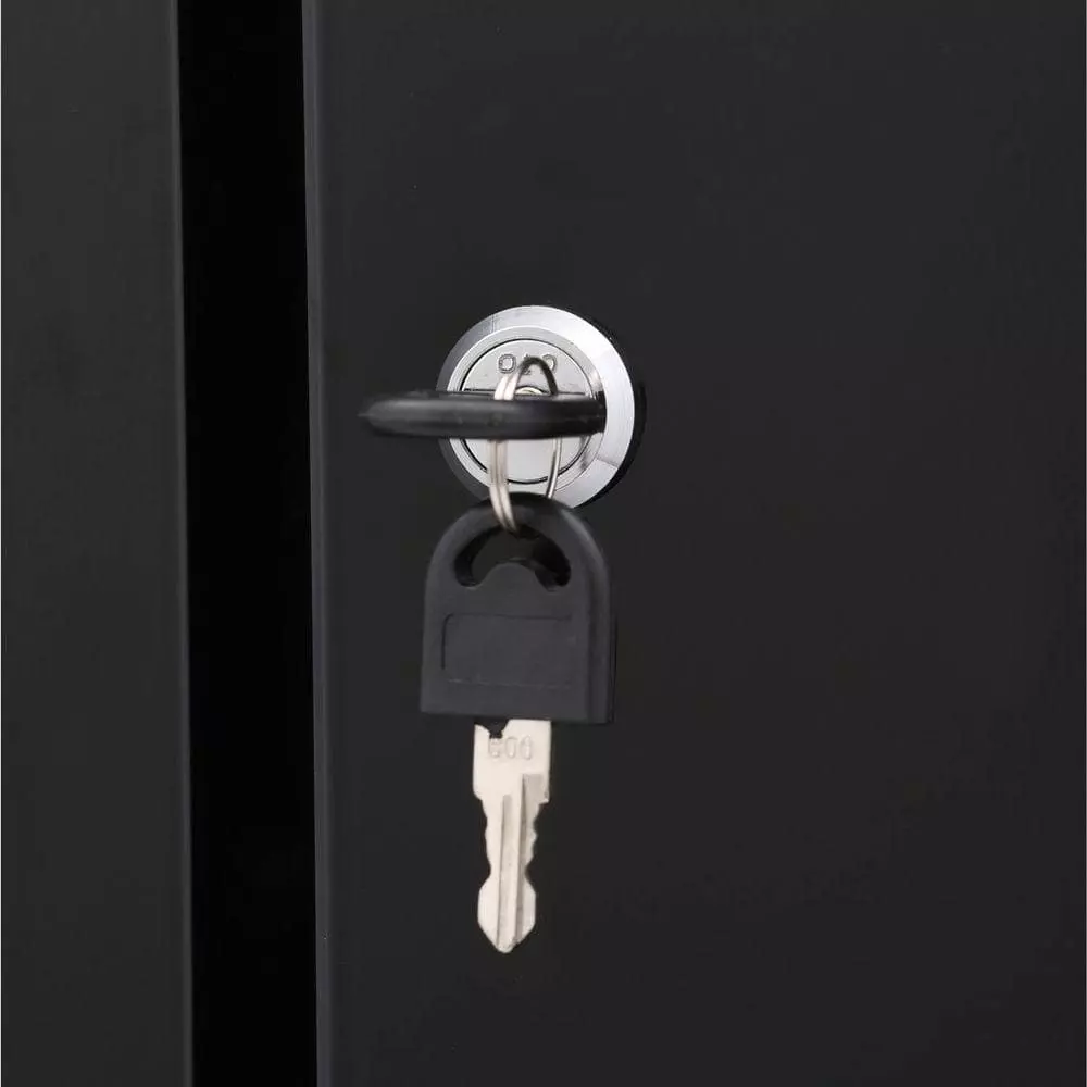 Husky Ready-to-Assemble 24-Gauge Steel Freestanding Garage Cabinet in Black (48 in. W x 72 in. H x 18 in. D) 10 Husky Ready-to-Assemble 24-Gauge Steel Freestanding Garage Cabinet in Black (48 in. W x 72 in. H x 18 in. D) - Image 8