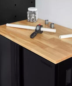 Husky Extra Wide Heavy Duty Welded 20-Gauge Steel 2-Door Garage Base Cabinet in Black (32 in. W x 33 in. H x 21.5 in. D) -Deals Hand Tools Zone Store black husky free standing cabinets htc1000001 ex a0 1000