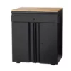 Husky Heavy Duty Welded 20-Gauge Steel 1-Drawer 2-Door Garage Base Cabinet in Black (28 in. W x 32 in. H x 21.5 in. D) 1 Husky Heavy Duty Welded 20-Gauge Steel 1-Drawer 2-Door Garage Base Cabinet in Black (28 in. W x 32 in. H x 21.5 in. D) -Deals Hand Tools Zone Store black husky free standing cabinets htc1000009 64 1000