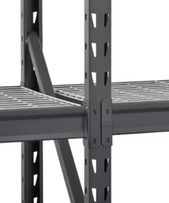 Husky 3-Tier Heavy Duty Industrial Welded Steel Garage Storage Shelving Unit in Black (65 in. W x 54 in. H x 24 in. D) -Deals Hand Tools Zone Store black husky freestanding shelving units hbr652454w3 44 1000