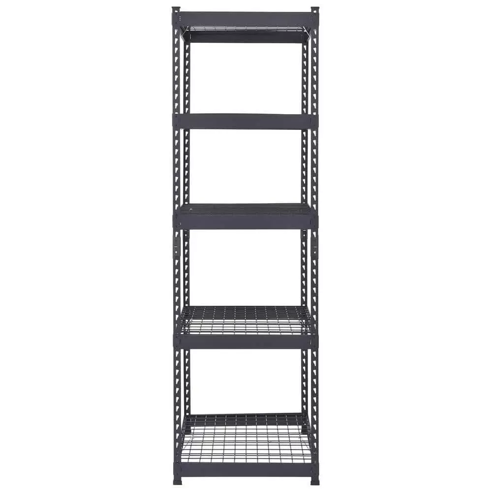 Husky 5-Tier Heavy Duty Boltless Steel Garage Storage Shelving Unit in Black (48 in. W x 78 in. H x 24 in. D) 7 Husky 5-Tier Heavy Duty Boltless Steel Garage Storage Shelving Unit in Black (48 in. W x 78 in. H x 24 in. D) - Image 5
