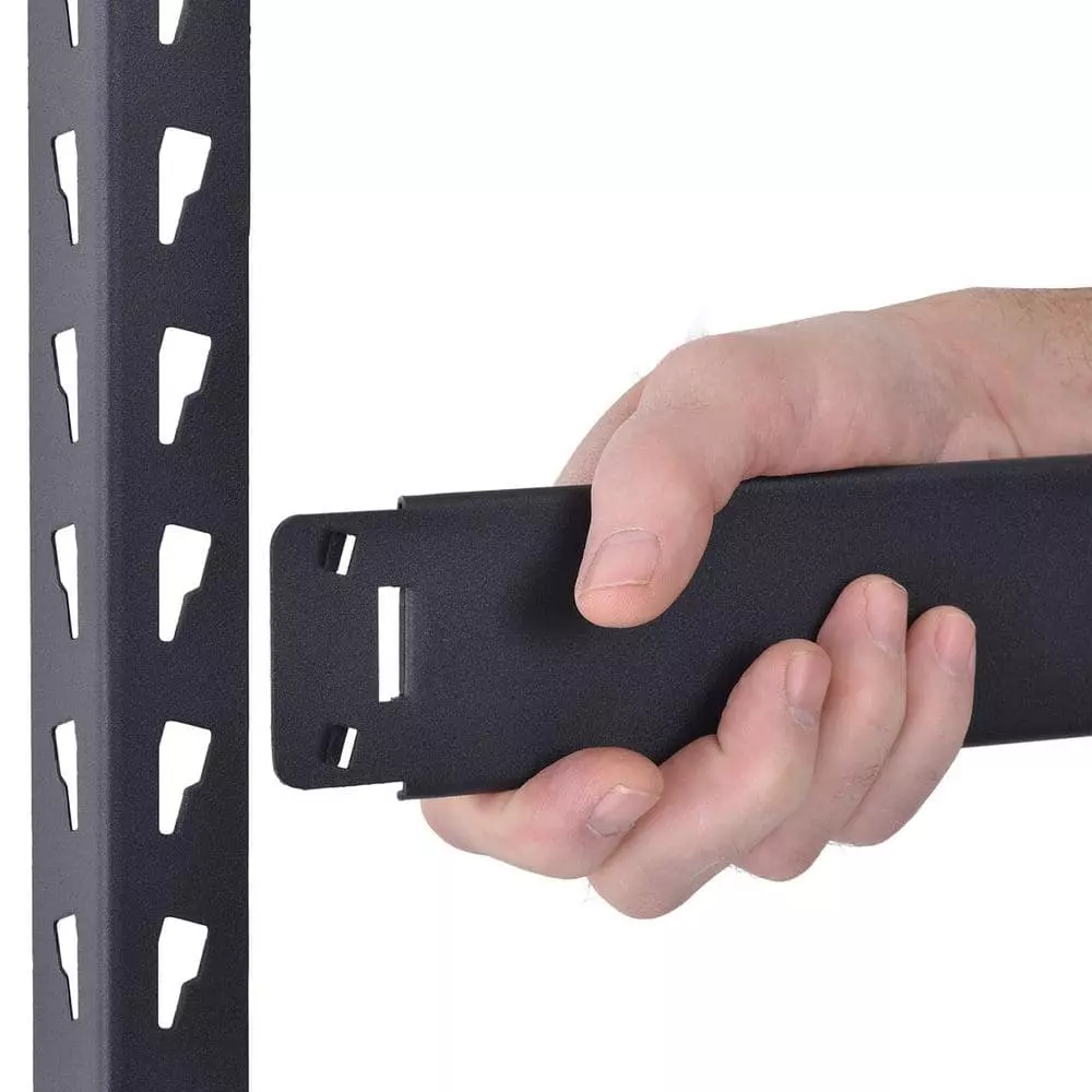 Husky 5-Tier Heavy Duty Boltless Steel Garage Storage Shelving Unit in Black (48 in. W x 78 in. H x 24 in. D) 12 Husky 5-Tier Heavy Duty Boltless Steel Garage Storage Shelving Unit in Black (48 in. W x 78 in. H x 24 in. D) - Image 10