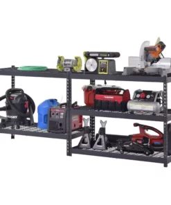 Husky 5-Tier Heavy Duty Boltless Steel Garage Storage Shelving Unit in Black (48 in. W x 78 in. H x 24 in. D) 19 Husky 5-Tier Heavy Duty Boltless Steel Garage Storage Shelving Unit in Black (48 in. W x 78 in. H x 24 in. D) -Deals Hand Tools Zone Store black husky freestanding shelving units n2r482478w5b a0 1000