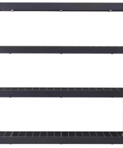 Husky 4-Tier Industrial Duty Steel Freestanding Garage Storage Shelving Unit in Black (77 in. W x 78 in. H x 24 in. D) -Deals Hand Tools Zone Store black husky freestanding shelving units n2w772478w4b 77 1000