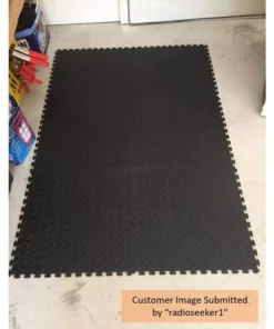 Husky 18.4 in. x 18.4 in. Black PVC Garage Flooring Tile (6-Pack) -Deals Hand Tools Zone Store black husky garage flooring tiles hdtrp6bk d4 1000