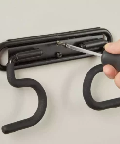 Husky 50 lbs. Heavy-Duty Wall-Mounted Double S-Hook with Mounting Hardware 17 Husky 50 lbs. Heavy-Duty Wall-Mounted Double S-Hook with Mounting Hardware -Deals Hand Tools Zone Store black husky garage storage hooks 815300 fa 1000