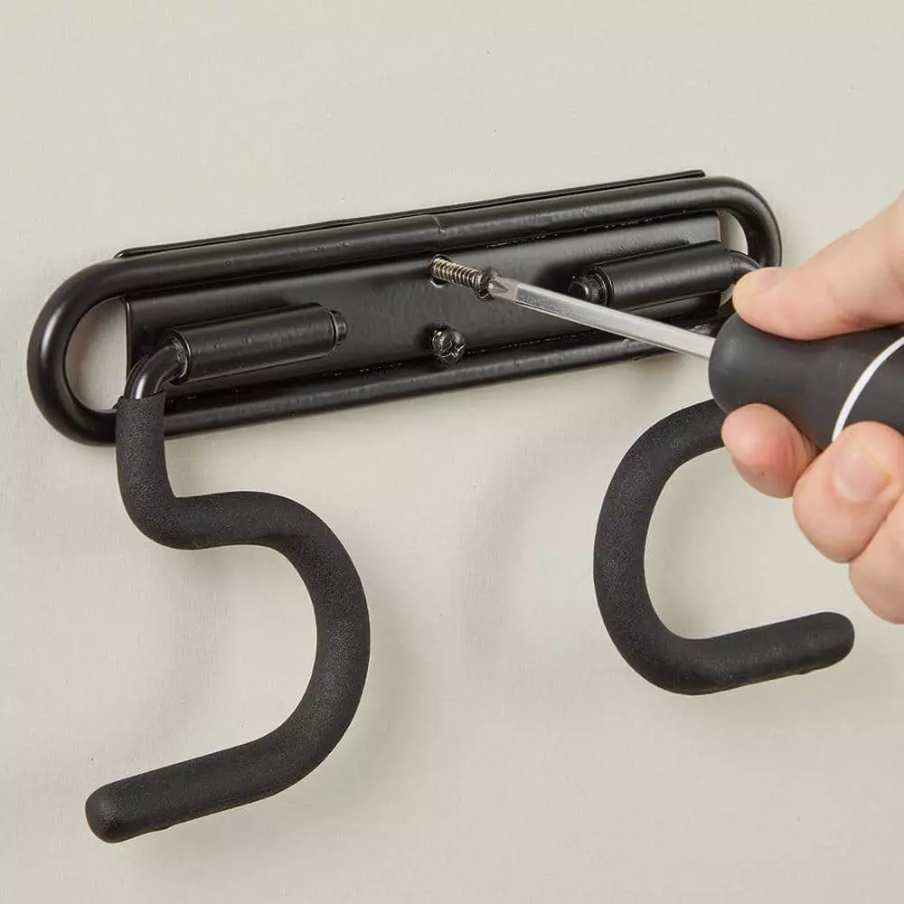 Husky 50 lbs. Heavy-Duty Wall-Mounted Double S-Hook with Mounting Hardware 9 Husky 50 lbs. Heavy-Duty Wall-Mounted Double S-Hook with Mounting Hardware - Image 7