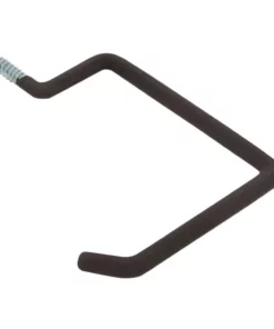 Husky 9 in. L Heavy-Duty Black Vinyl-Coated Steel Screw-In Utility Hanger Storage Hook50 lbs.