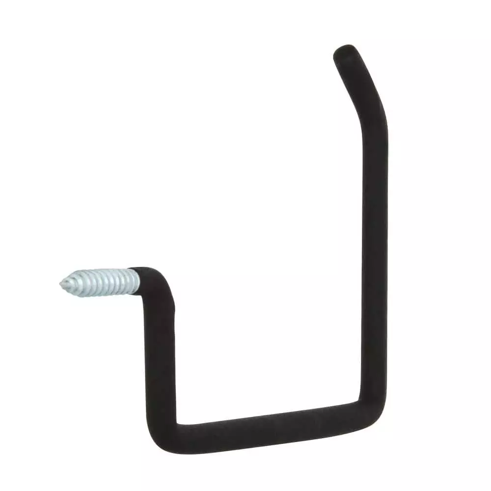 Husky 9 in. L Heavy-Duty Black Vinyl-Coated Steel Screw-In Utility Hanger Storage Hook50 lbs. 4 Husky 9 in. L Heavy-Duty Black Vinyl-Coated Steel Screw-In Utility Hanger Storage Hook50 lbs. - Image 2