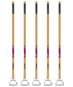 Husky 5-Piece Action Hoe with Grip Garden Tool Set