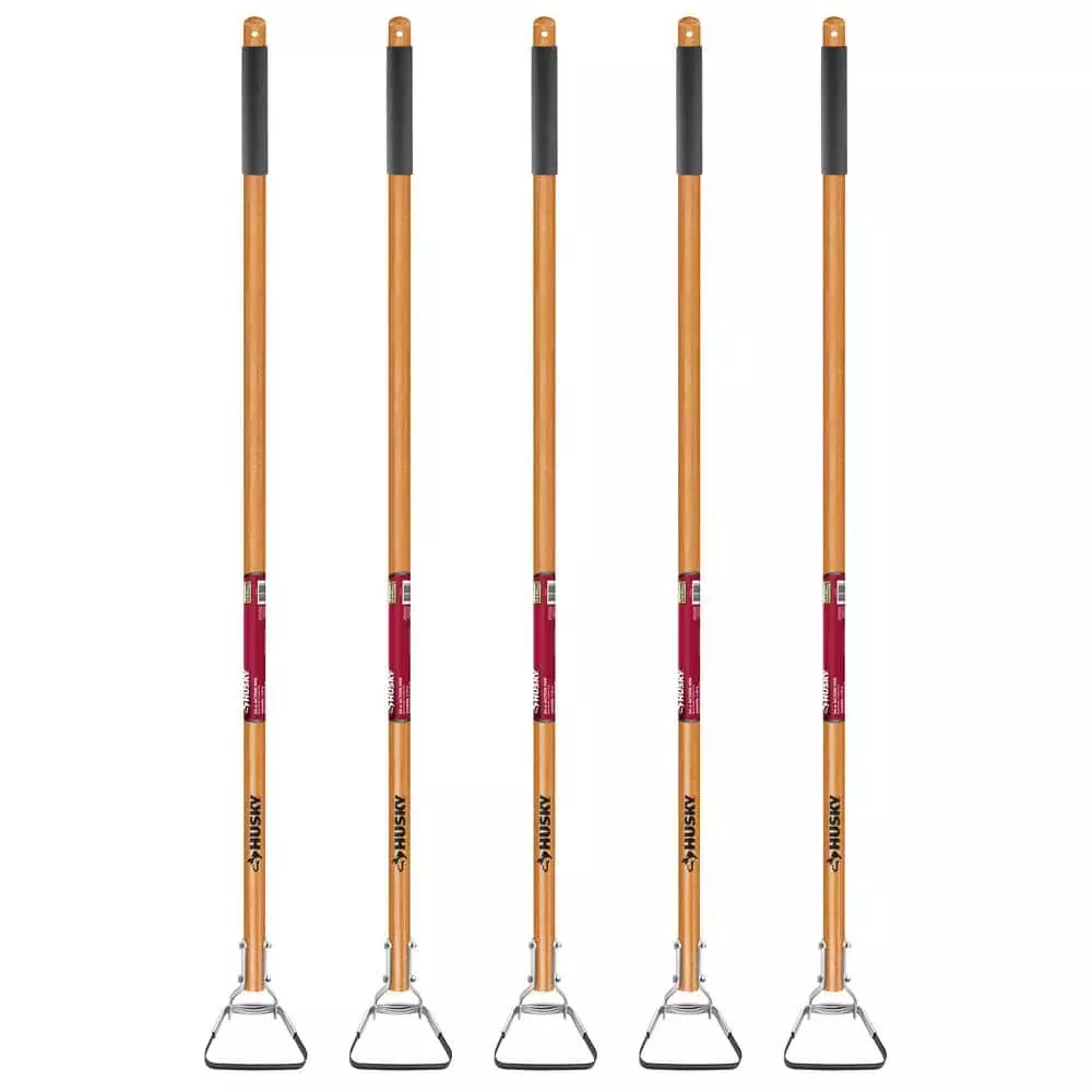 Husky 5-Piece Action Hoe with Grip Garden Tool Set 3 Husky 5-Piece Action Hoe with Grip Garden Tool Set