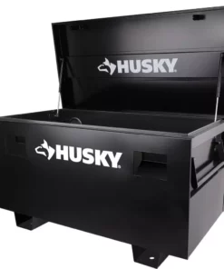Husky 48 in. W x 24 in. D Steel Job Site Tool Box in Black