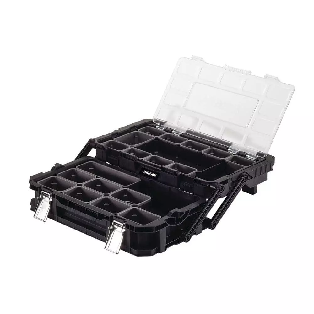 Husky 22 in. 22-Compartment Connect Cantilever Organizer for Small Parts Organizer 10 Husky 22 in. 22-Compartment Connect Cantilever Organizer for Small Parts Organizer - Image 8