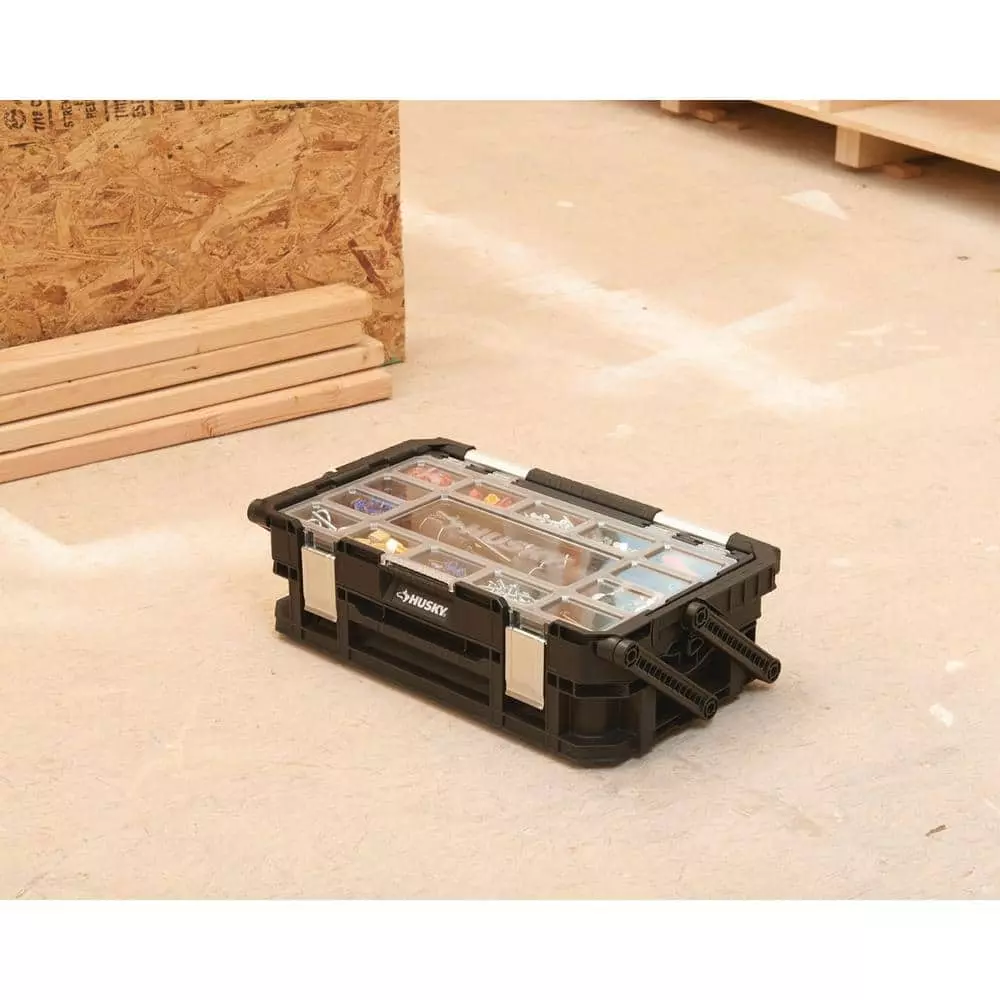 Husky 22 in. 22-Compartment Connect Cantilever Organizer for Small Parts Organizer 5 Husky 22 in. 22-Compartment Connect Cantilever Organizer for Small Parts Organizer - Image 3