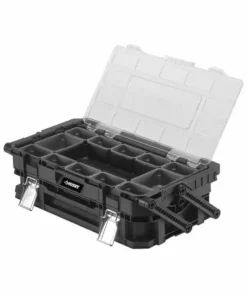 Husky 22 in. 22-Compartment Connect Cantilever Organizer for Small Parts Organizer 20 Husky 22 in. 22-Compartment Connect Cantilever Organizer for Small Parts Organizer -Deals Hand Tools Zone Store black husky modular tool storage systems 230379 4f 1000