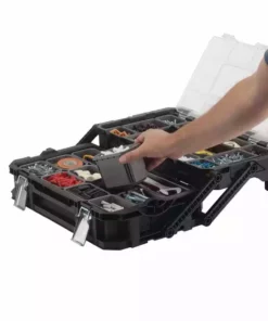 Husky 22 in. 22-Compartment Connect Cantilever Organizer for Small Parts Organizer 23 Husky 22 in. 22-Compartment Connect Cantilever Organizer for Small Parts Organizer -Deals Hand Tools Zone Store black husky modular tool storage systems 230379 fa 1000