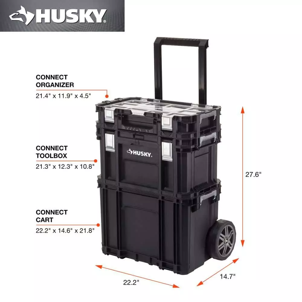 Husky 22 in. Connect Rolling System Tool Box 5 Husky 22 in. Connect Rolling System Tool Box - Image 3