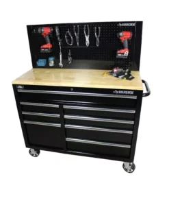 Husky 46 in. Pegboard Back Wall for Mobile Workbench -Deals Hand Tools Zone Store black husky pegboards d6tc09001 31 1000