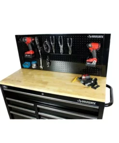 Husky 46 in. Pegboard Back Wall for Mobile Workbench -Deals Hand Tools Zone Store black husky pegboards d6tc09001 c3 1000