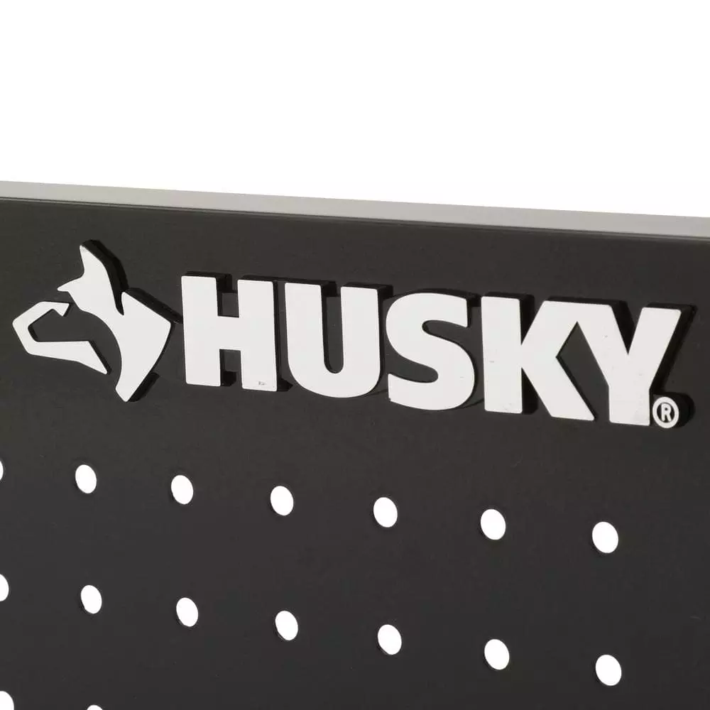 Husky 2-Pack Steel Pegboard Set in Black (36 in. W x 26 in. H) for Ready-to-Assemble Steel Garage Storage System 5 Husky 2-Pack Steel Pegboard Set in Black (36 in. W x 26 in. H) for Ready-to-Assemble Steel Garage Storage System - Image 3
