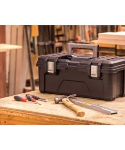 Husky 26 in. Black Plastic Portable Tool Box with Metal Latches -Deals Hand Tools Zone Store black husky portable tool boxes 235580 c3 1000