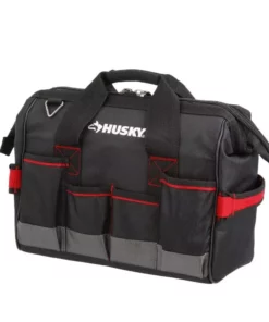 Husky 14 in. Large Mouth Tool Bag -Deals Hand Tools Zone Store black husky tool bags 67125 02 44 1000