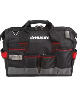 Husky 14 in. Large Mouth Tool Bag -Deals Hand Tools Zone Store black husky tool bags 67125 02 4f 1000