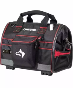 Husky 16 in. Large Mouth Tool Bag with Tool Wall