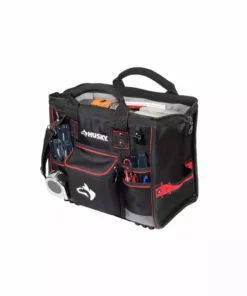 Husky 16 in. Large Mouth Tool Bag with Tool Wall -Deals Hand Tools Zone Store black husky tool bags 67126 02 c3 1000