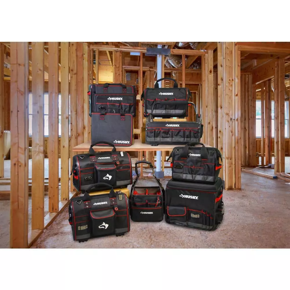 Husky 20 in. Pro Tool Tote with Removable Tool Wall 17 Husky 20 in. Pro Tool Tote with Removable Tool Wall - Image 15
