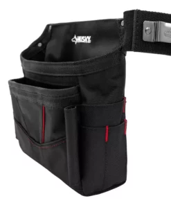 Husky 6-Pocket Black Tool Belt Pouch -Deals Hand Tools Zone Store black husky tool belts hd335088 th 1f 1000