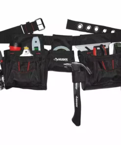 Husky Black Handyman Tool Belt (12-Pocket) -Deals Hand Tools Zone Store black husky tool belts hd793857 th 4f 1000