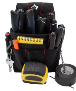 Husky 9-Pocket Black Maintenance Tool Pouch