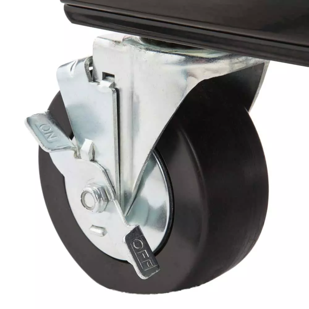 Husky 33 in 4-Drawer Mechanics Cart with Extended Side Table and Bottle Tray 7 Husky 33 in 4-Drawer Mechanics Cart with Extended Side Table and Bottle Tray - Image 5