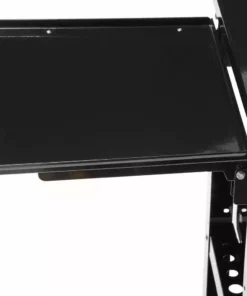 Husky 33 in 4-Drawer Mechanics Cart with Extended Side Table and Bottle Tray 24 Husky 33 in 4-Drawer Mechanics Cart with Extended Side Table and Bottle Tray -Deals Hand Tools Zone Store black husky tool carts xhouc3304b11 c3 1000