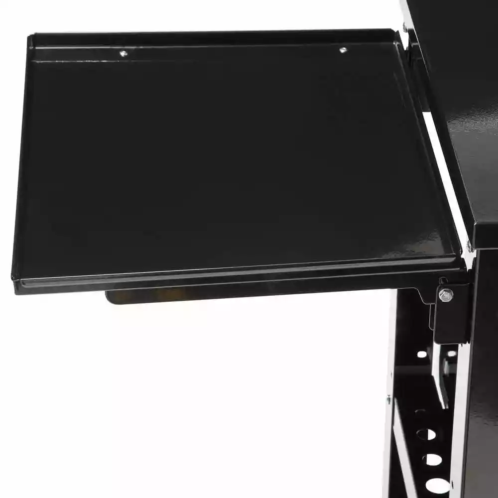 Husky 33 in 4-Drawer Mechanics Cart with Extended Side Table and Bottle Tray 10 Husky 33 in 4-Drawer Mechanics Cart with Extended Side Table and Bottle Tray - Image 8