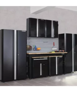 Husky Ready-to-Assemble 24-Gauge Steel Wall Mounted Garage Cabinet in Black (28 in. W x 29 in. H x 12 in. D) -Deals Hand Tools Zone Store black husky wall mounted cabinets g2802w us 31 1000
