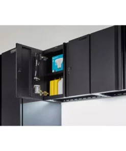 Husky Heavy Duty Welded 20-Gauge Steel Wall Mounted Garage Cabinet in Black (28 in. W x 22 in. H x 14 in. D) -Deals Hand Tools Zone Store black husky wall mounted cabinets htc1000010 e1 1000