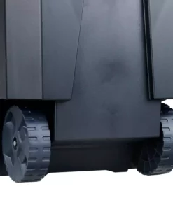 Husky 45 Gal. Latch and Stack Tote with Wheels in Black with Red Lid -Deals Hand Tools Zone Store black red husky storage bins 206201 1f 1000