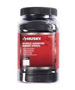 Husky Assorted Rubber Straps (10-Pieces)